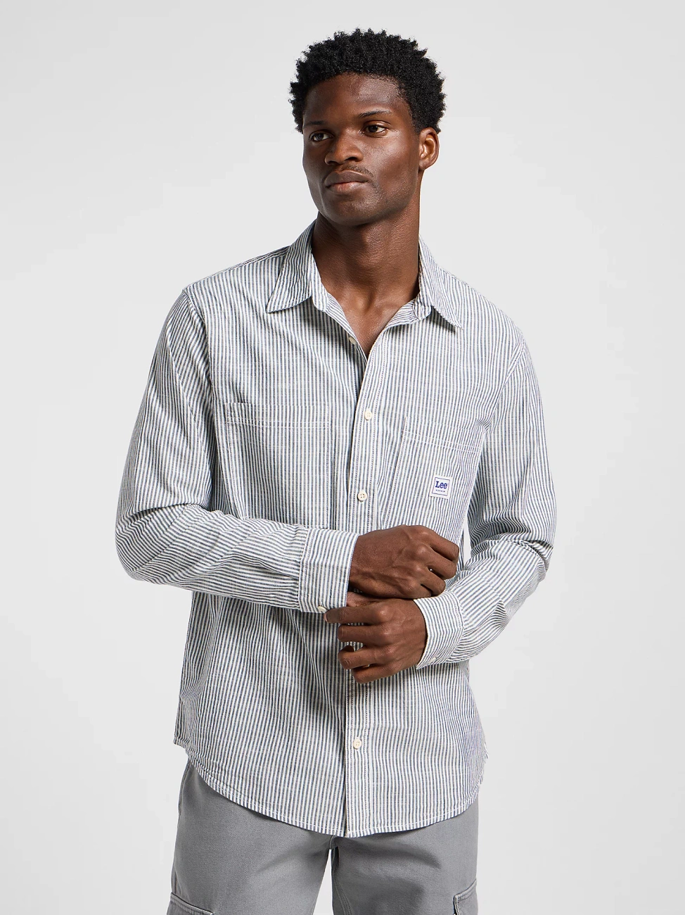 MESKA KOSZULA LEE WORKWEAR SHIRT 2.0 ECRU 112364149