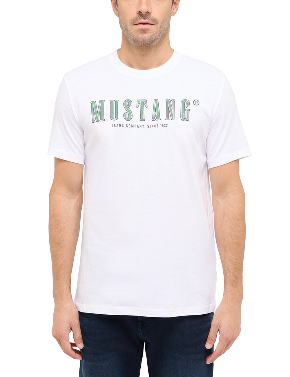Męski T-Shirt Mustang Style Austin Bright White 1016281 2007