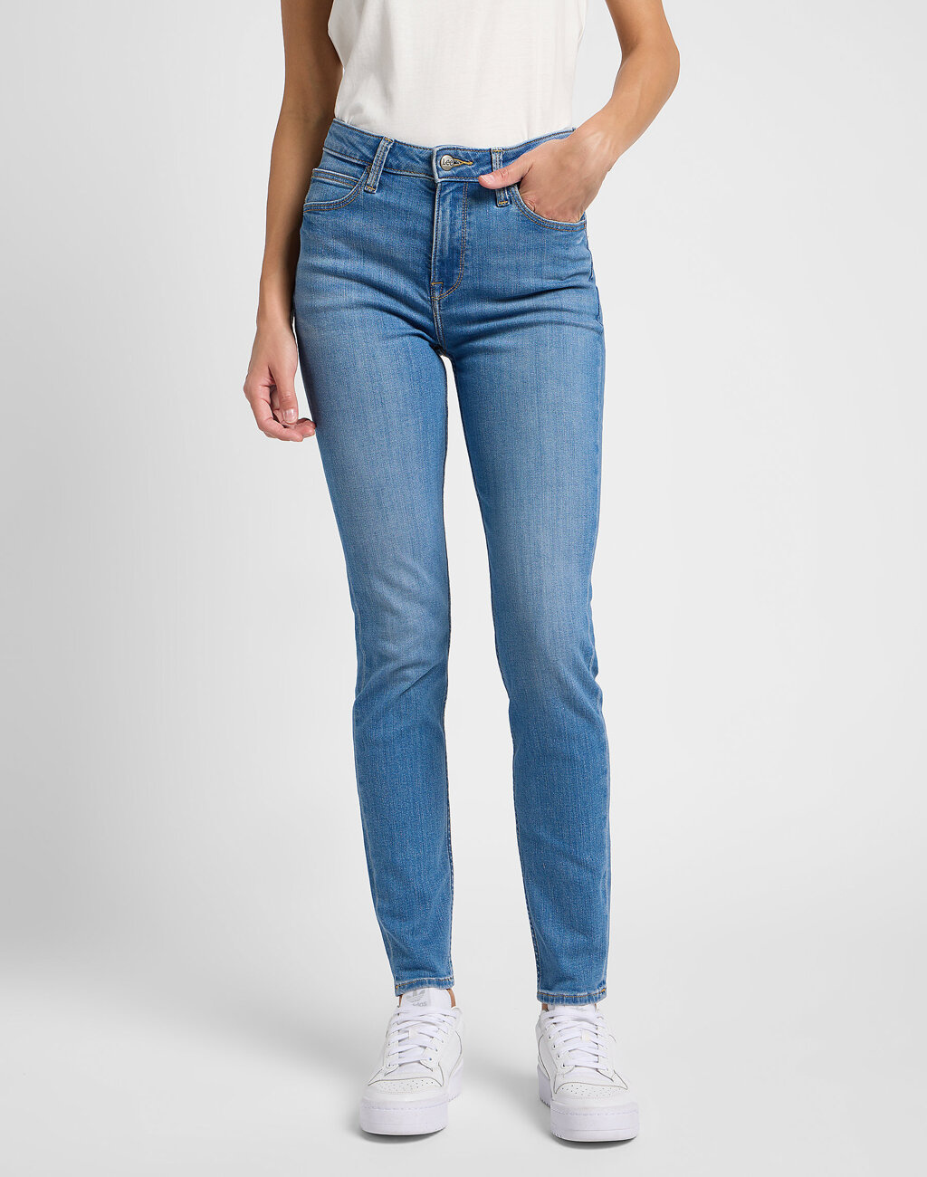 LEE DAMSKIE SPODNIE JEANSOWE SCARLETT HIGH OUTER LIMIT 112359639 L626016290