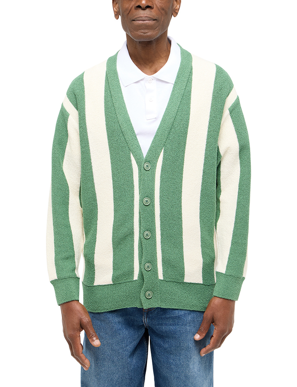 Mustang Style Edgar Dark Ivy 1016303 6326 MĘSKI SWETER