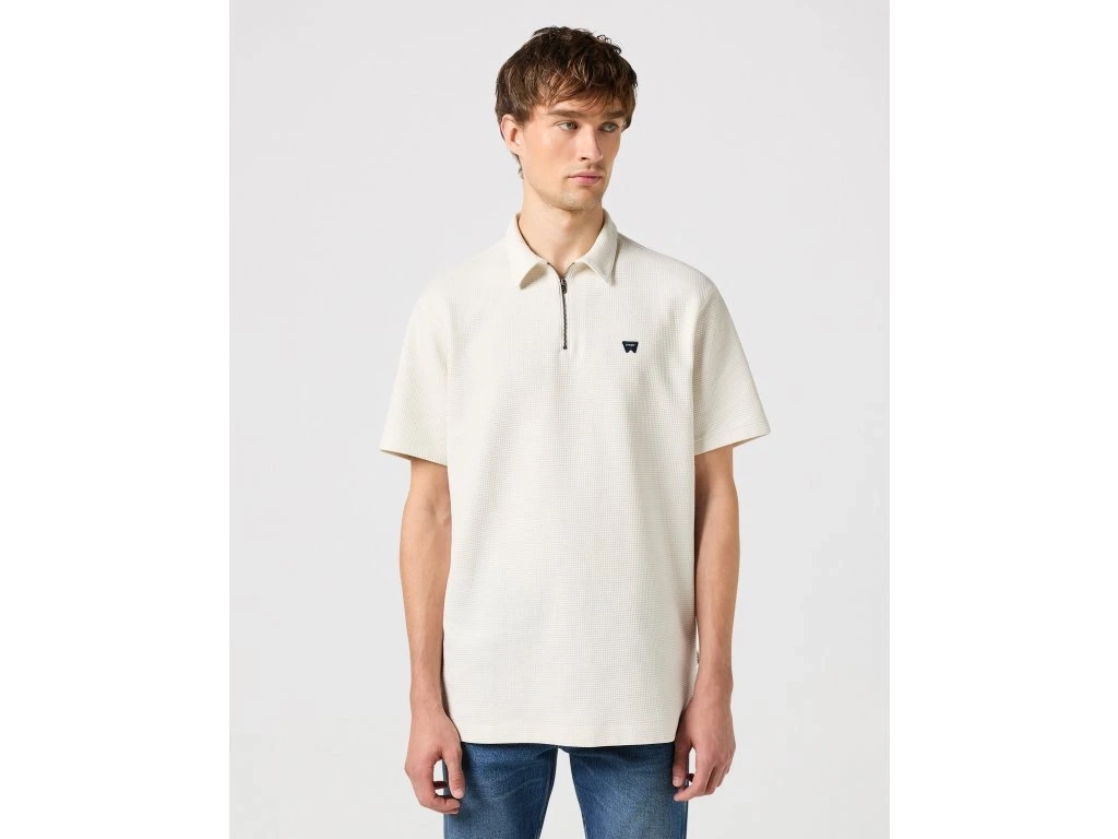 WRANGLER MĘSKA KOSZULKA WRANGLER RUGBY POLO SHIRT VINTAGE WHITE 112350413