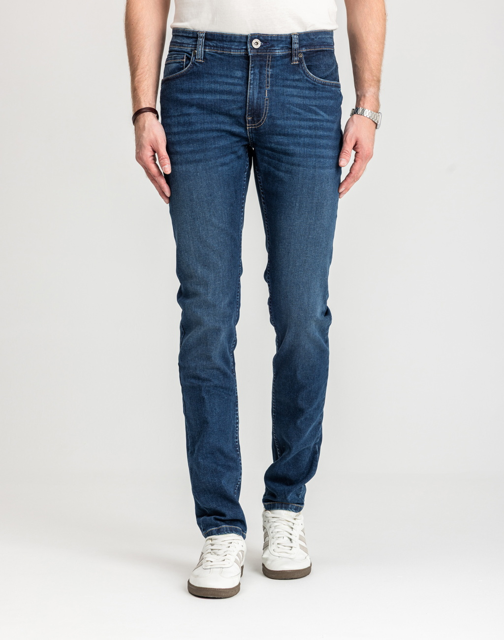 Męskie Spodnie Jeansowe Marcus Felix 2222 Jeans Texas Blue Used 14-200312
