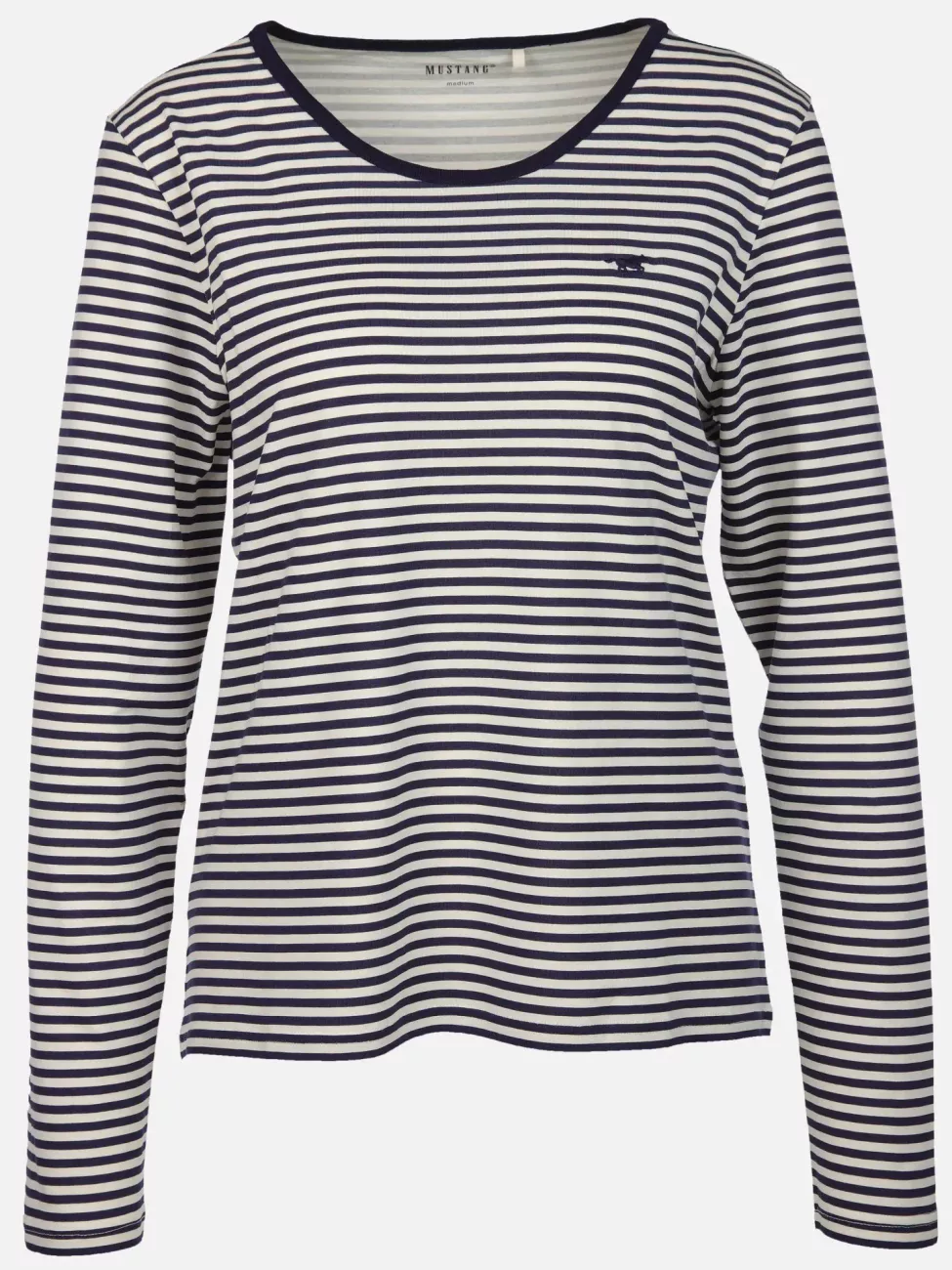 Damski Longsleeve Mustang Style Anna C Stripe Horizontal Stripe Navy 1015768 12661