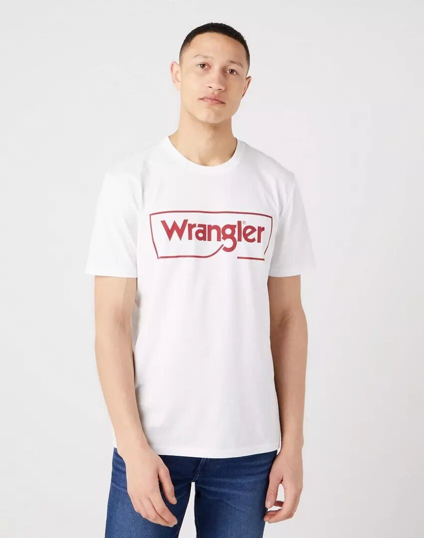 WRANGLER FRAME LOGO TEE MĘSKI T-SHIRT KOSZULKA NADRUK W70JD3989 112319300