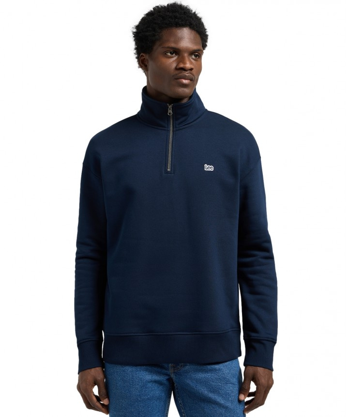 MESKA BLUZA LEE HALF ZIP SWS RIVET NAVY 112371840