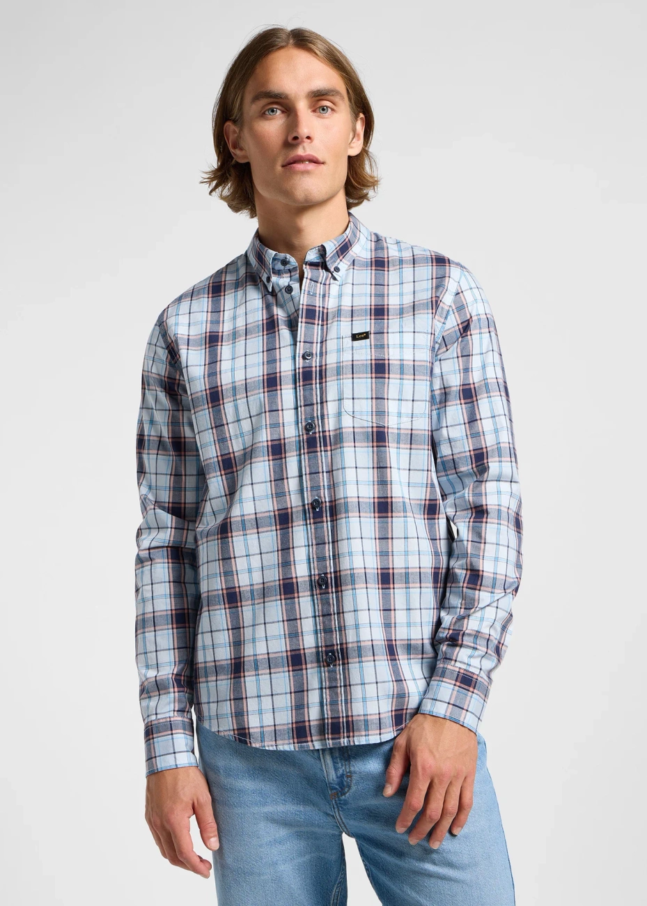 LEE MĘSKA KOSZULA LEE LEE BUTTON DOWN AURORA SEPIA PLAID 112363687