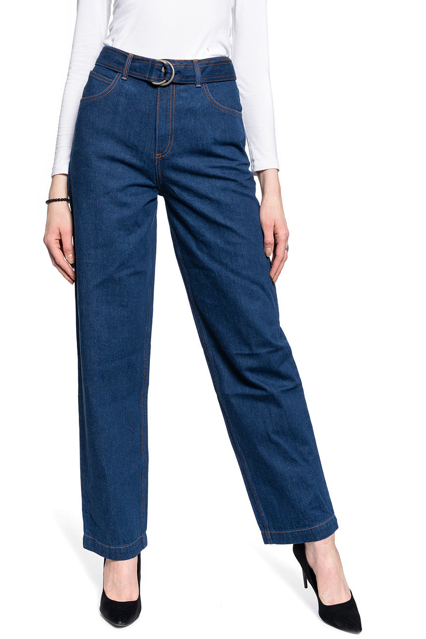 DAMSKIE SPODNIE JEANSOWE LEE HIGH WAIST STRAIGHT BELTED STRAIGHT LEG L30ZKE36 112106900