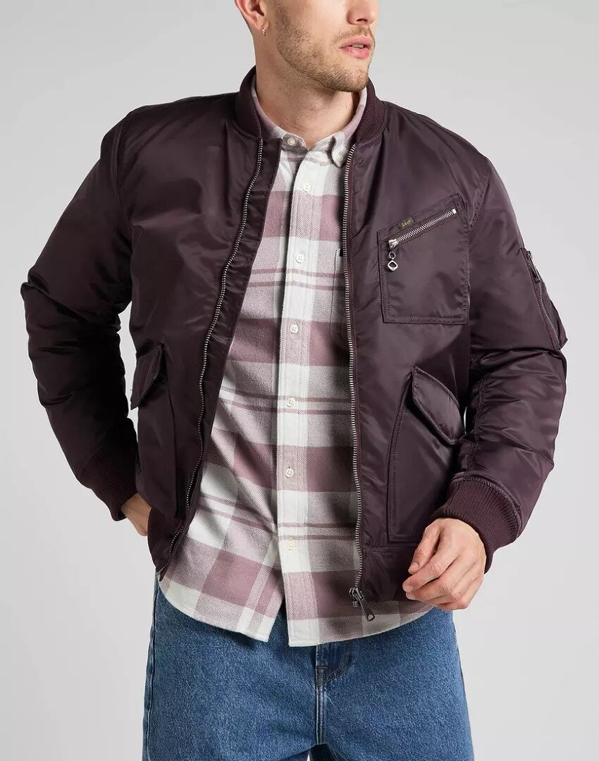 LEE BOMBER JACKET MĘSKA KURTKA PRZEJŚCIOWA VELVET L87GOS74 112321557