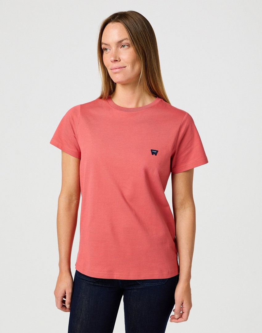 DAMSKA KOSZULKA WRANGLER REGULAR TEE MINERAL RED 112362782