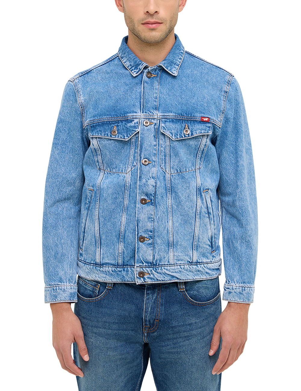 Męska Kurtka Jeansowa Mustang Style Dallas Jacket Denim Blue 1016352 5000 310