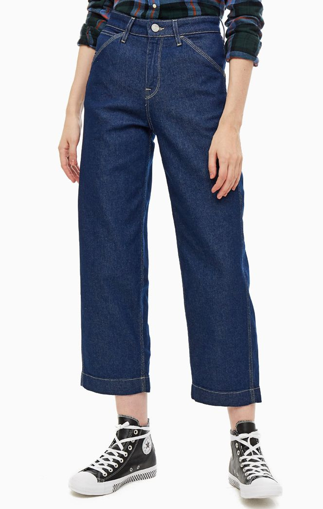 SPODNIE DAMSKIE LEE CARPENTER WIDE LEG RINSE L31HDJ36 112107131