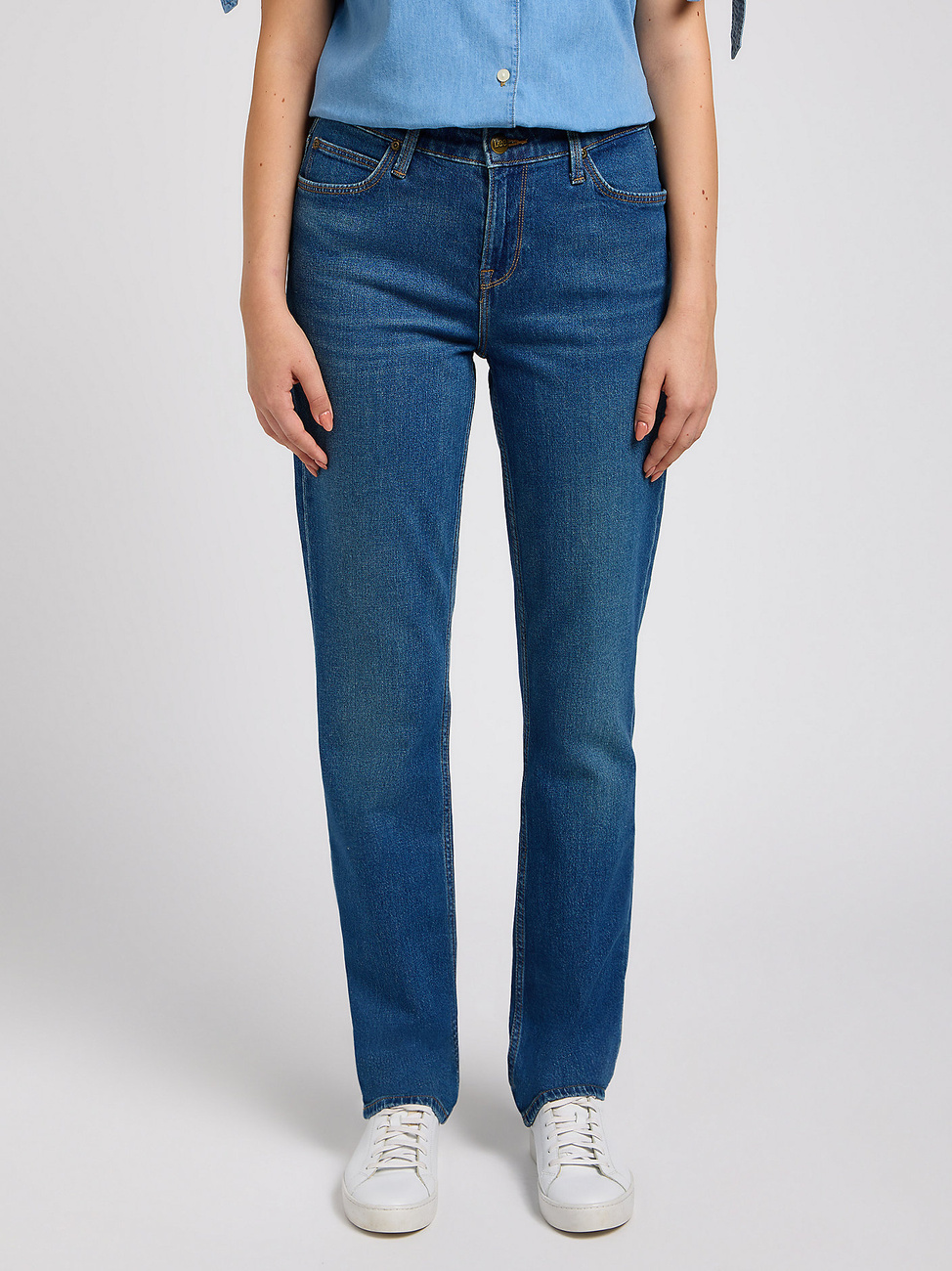 DAMSKIE SPODNIE LEE MARION STRAIGHT SUNKEN WATERFALL 112351240