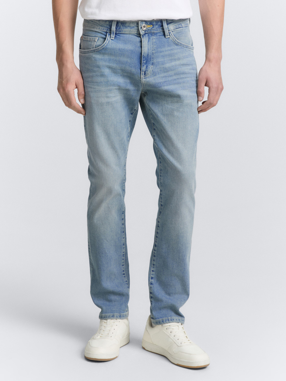 Męskie Spodnie Jeansowe Tom Tailor TTJOSH REGULAR stone wash denim 1048363 10283