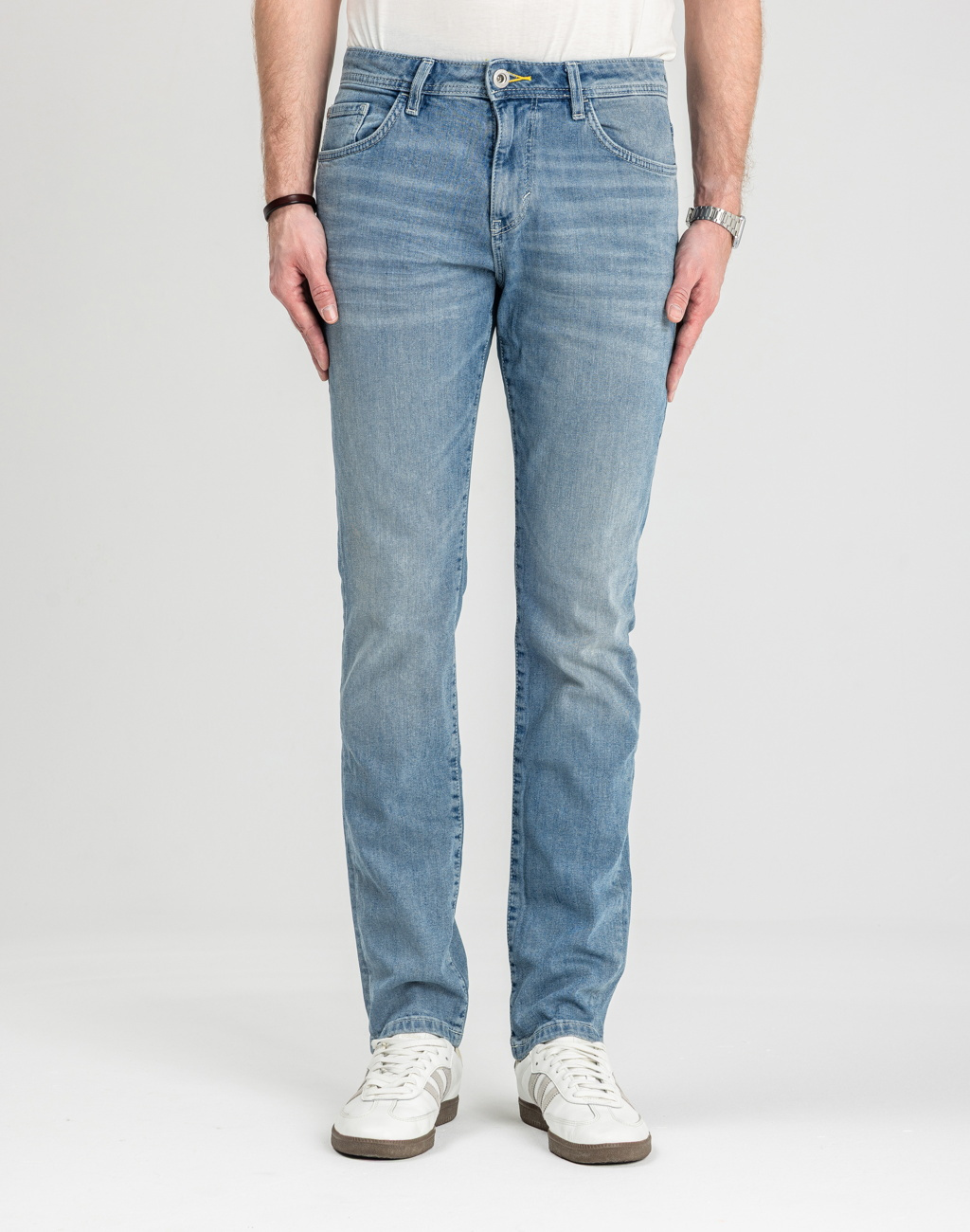 Męskie Spodnie Jeansowe Tom Tailor TTJOSH REGULAR stone wash denim 1048363 10283