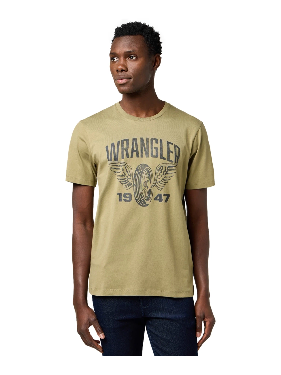 MESKA KOSZULKA WRANGLER AMERICANA TEE ALOE 112371474