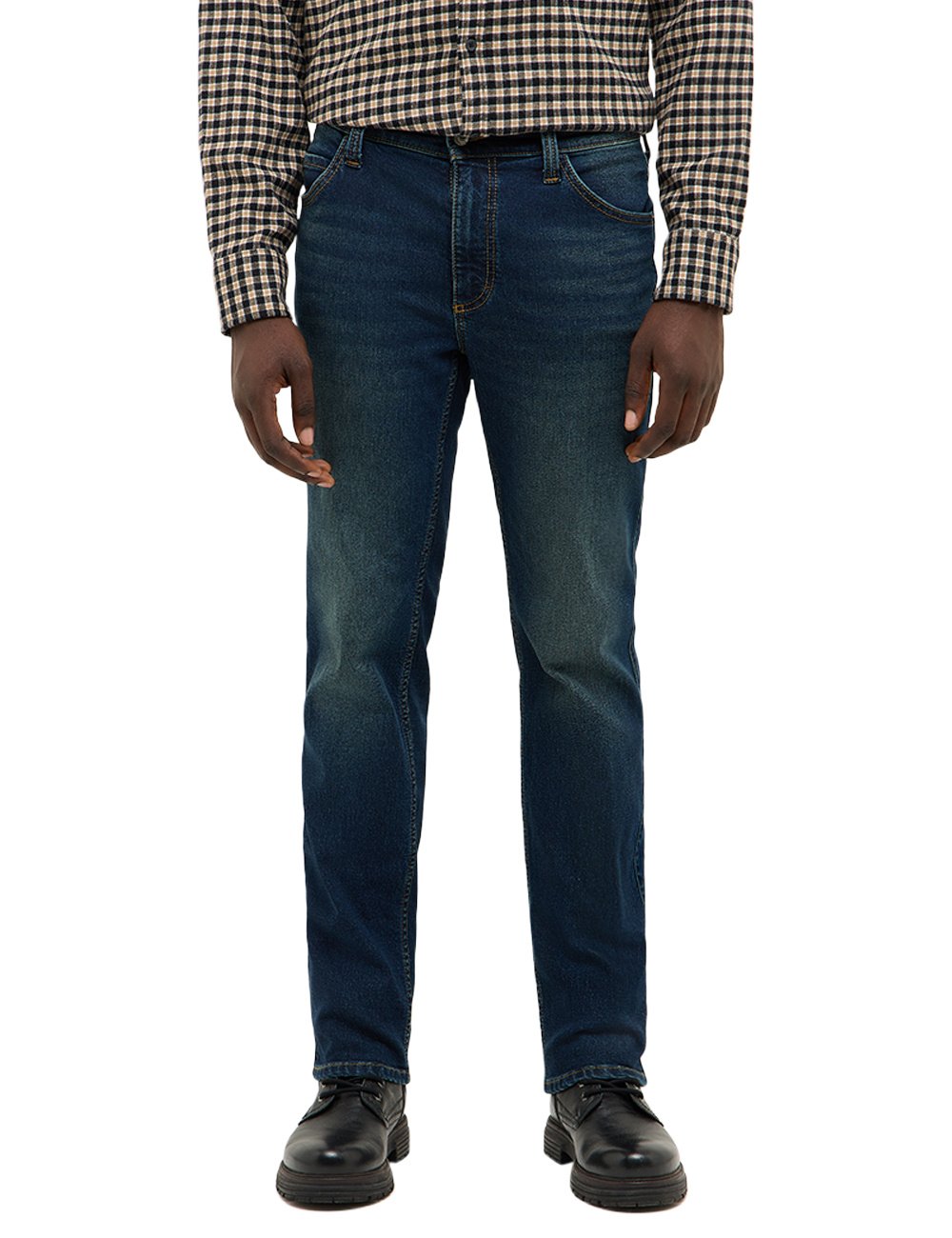 Męskie Spodnie jeansowe Mustang Style Tramper Straight Denim Blue 1016812 5000 903