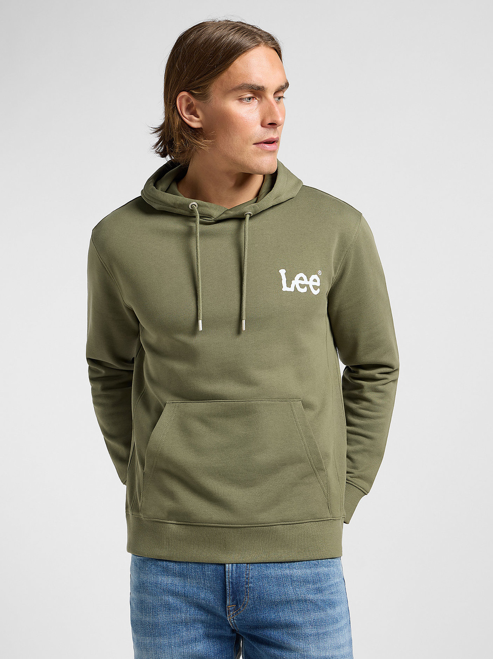 LEE MĘSKA BLUZA LEE WOBBLY LEE HOODIE MERCANTILE GREEN 112364106