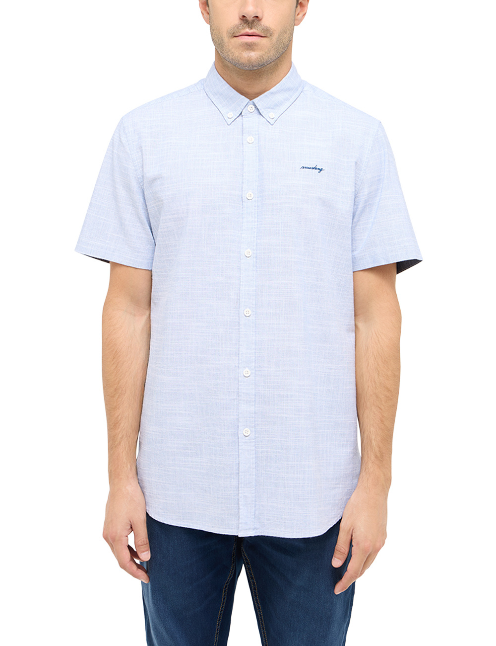 Męska Koszula Mustang Style Berkeley Faded Denim 1016252 5124