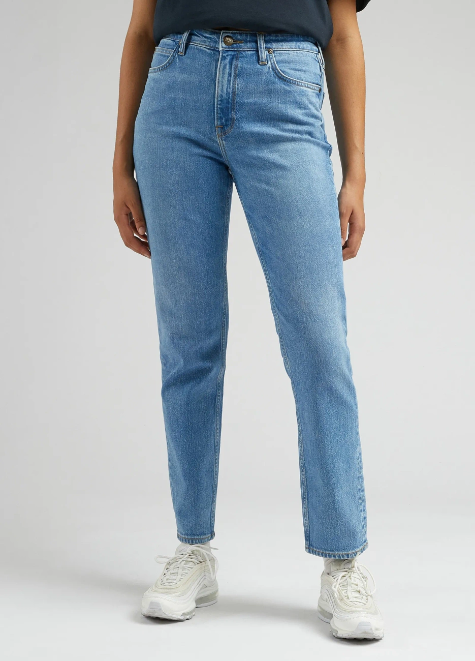 LEE DAMSKIE SPODNIE JEANSOWE LEE CAROL ROCKY BLUE 112328372