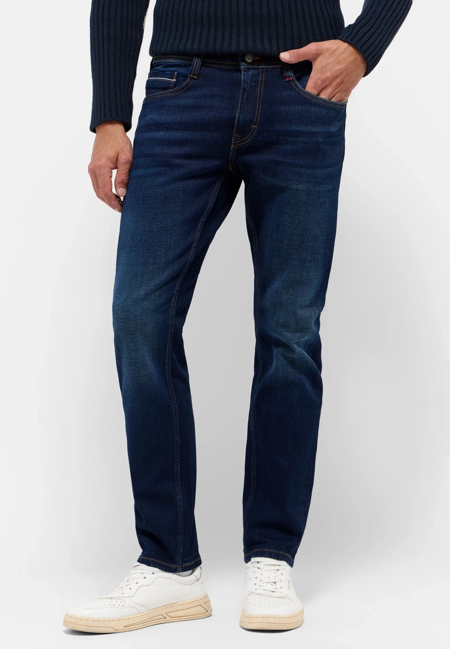 Męskie Spodnie Jeansowe Mustang Style Oregon Slim Denim Blue 1015867 5000 803