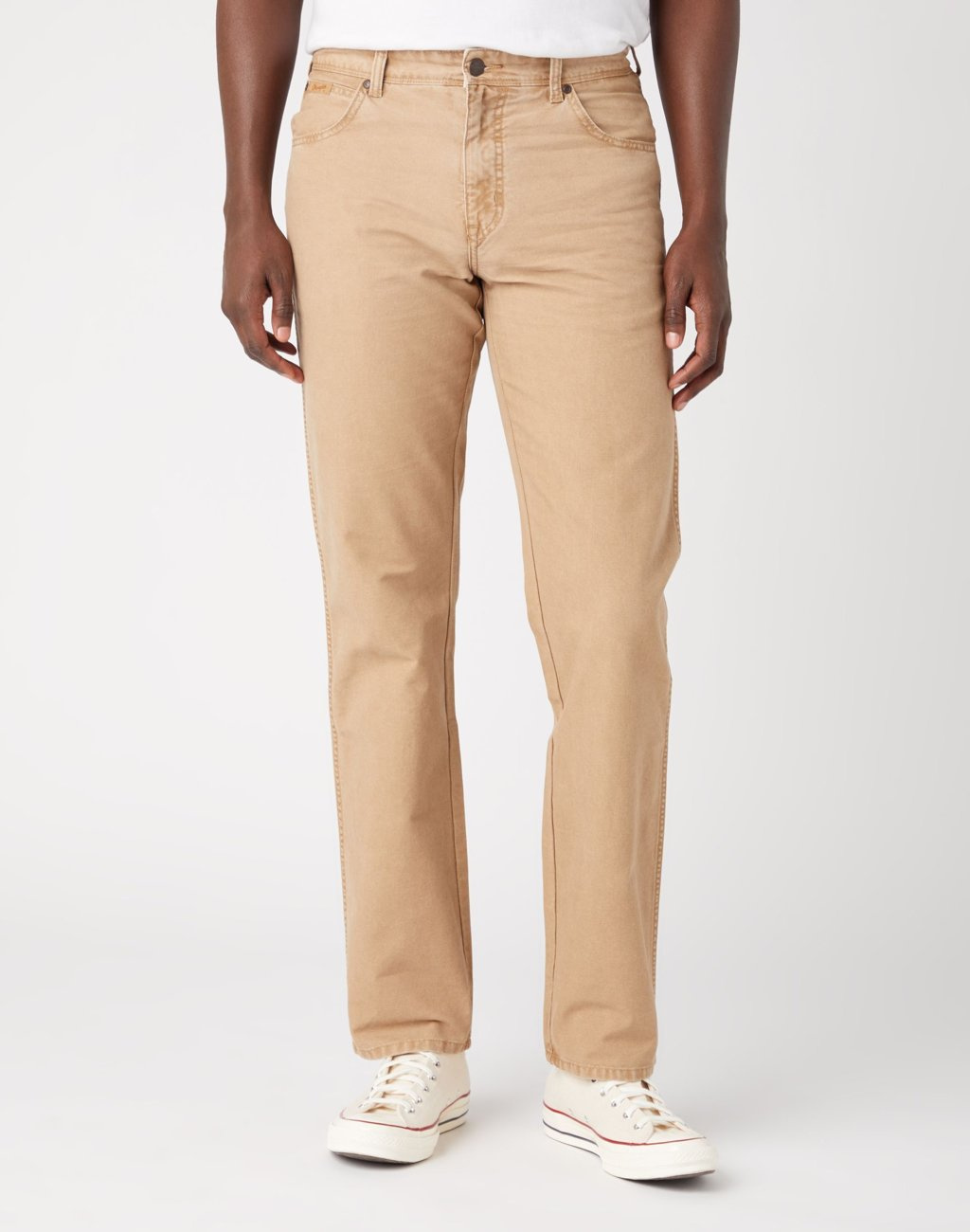 WRANGLER TEXAS MĘSKIE SPODNIE MATERIAŁOWE TIGERS EYE W121DRC20 112337508