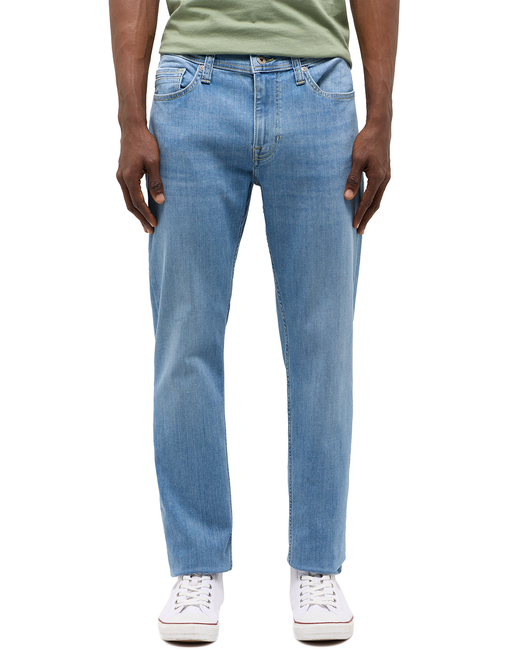 Męskie Spodnie Jeansowe Mustang Style Vegas Slim Denim Blue 1015119 5000 213
