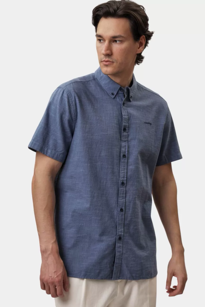 Męska Koszula Mustang Style Berkeley Middle Blue Two Tone 1016252 12722