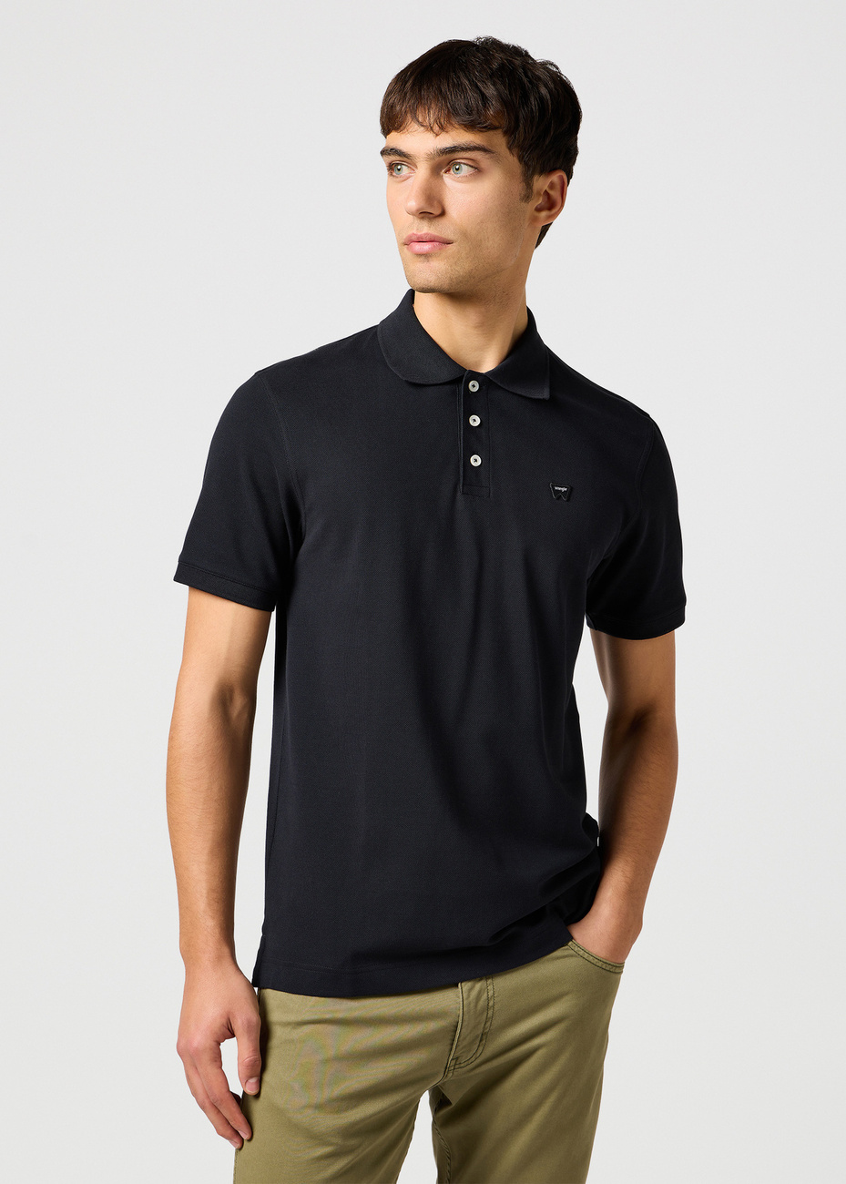 MESKA KOSZULKA WRANGLER POLO SHIRT BLACK 112365465