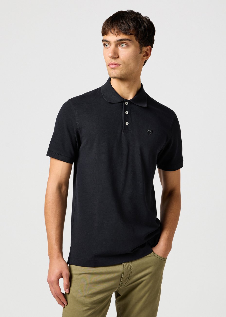 MESKA KOSZULKA WRANGLER POLO SHIRT BLACK 112365465