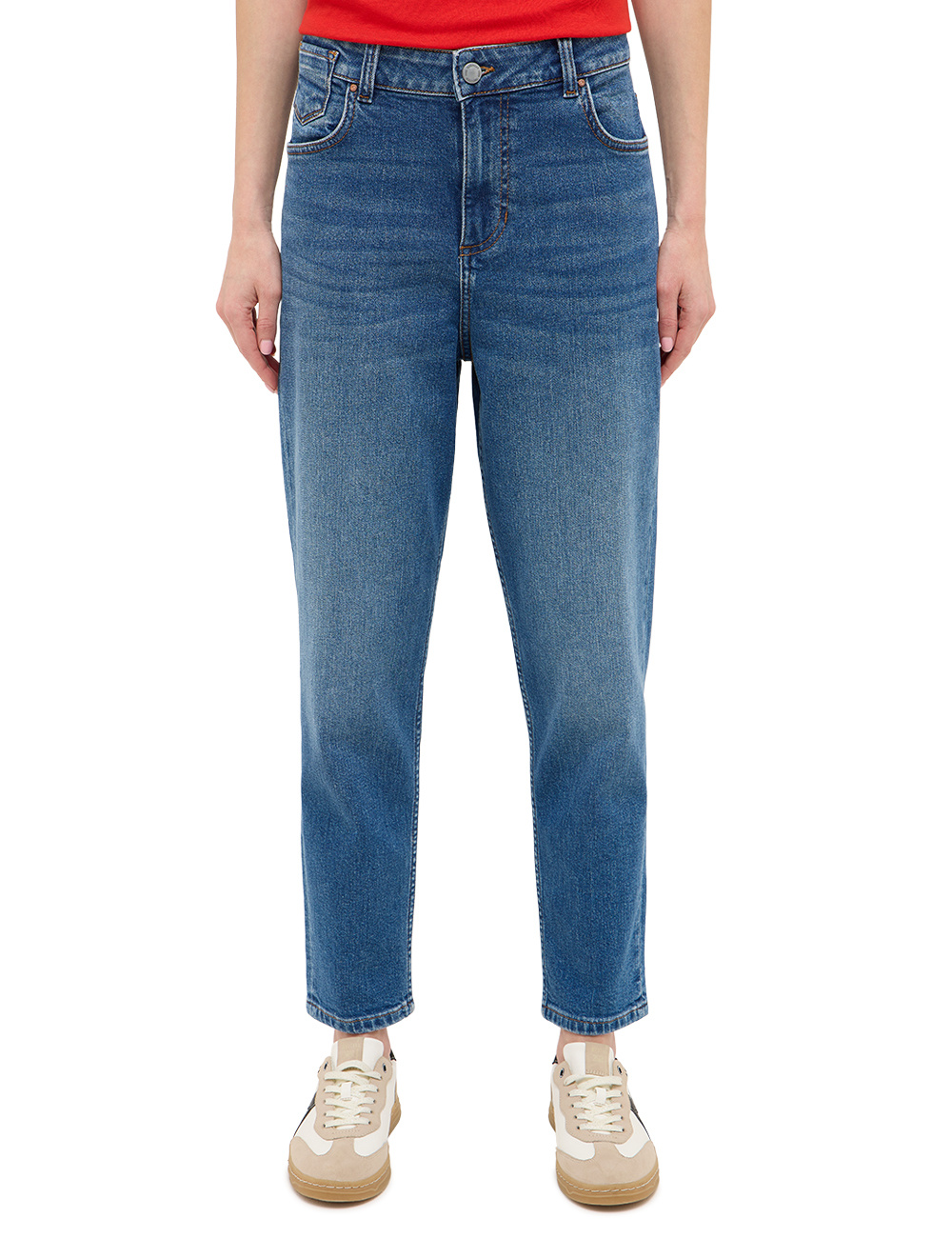 Damskie Spodnie Jeansowe Mustang Style Charlotte Tapered Denim Blue 1016916 5000 681