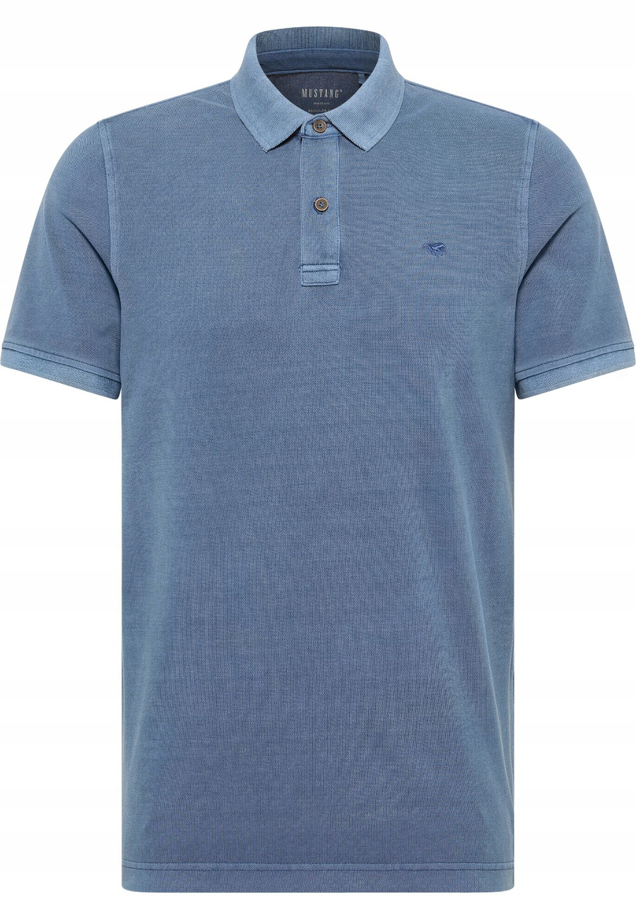 Męski T-Shirt Mustang Style Pablo PC Polo Insignia Blue 1016297 5230
