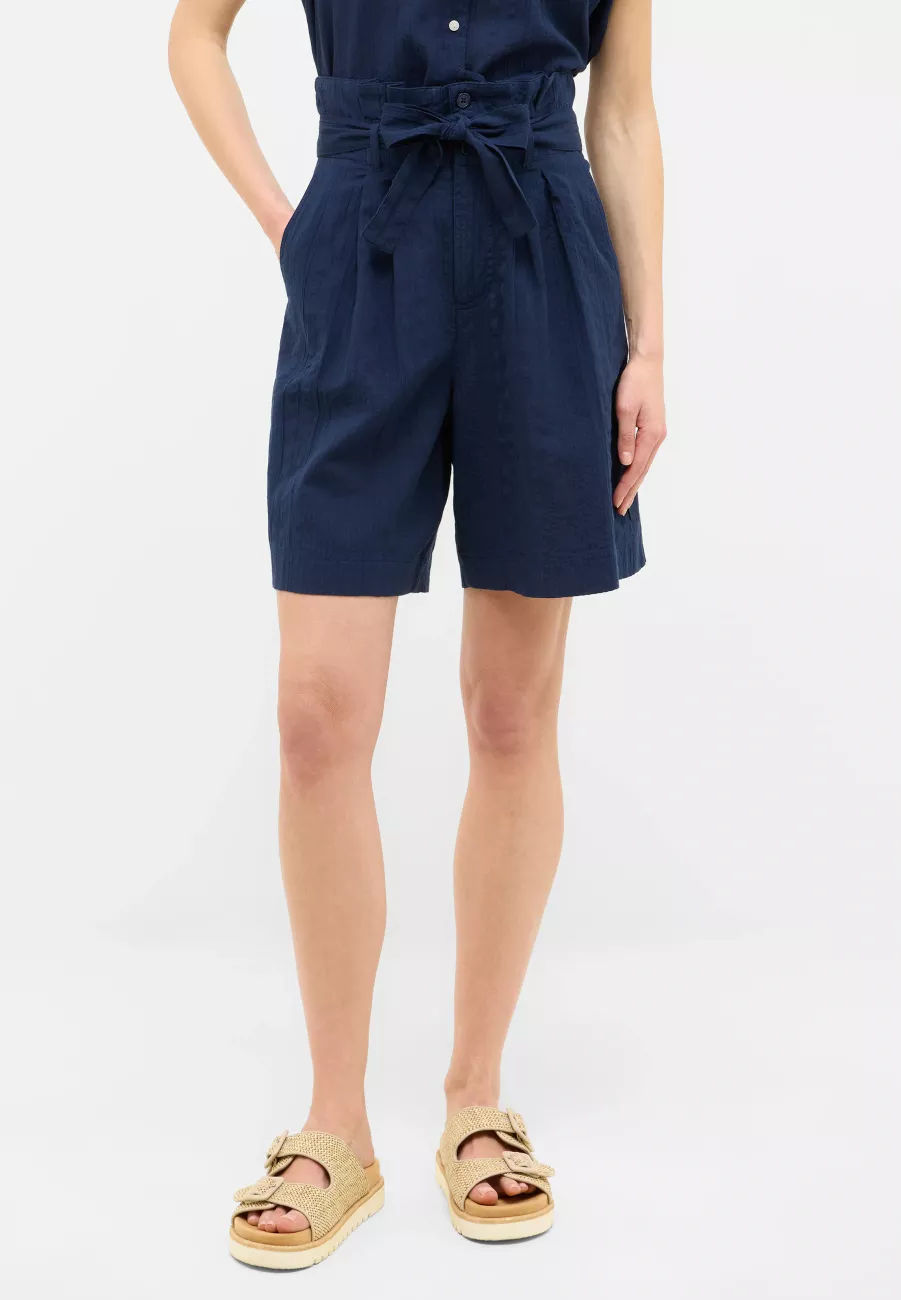 Damskie Szorty Materiałowe Mustang Style Darrah Navy Blazer 1016586 5324