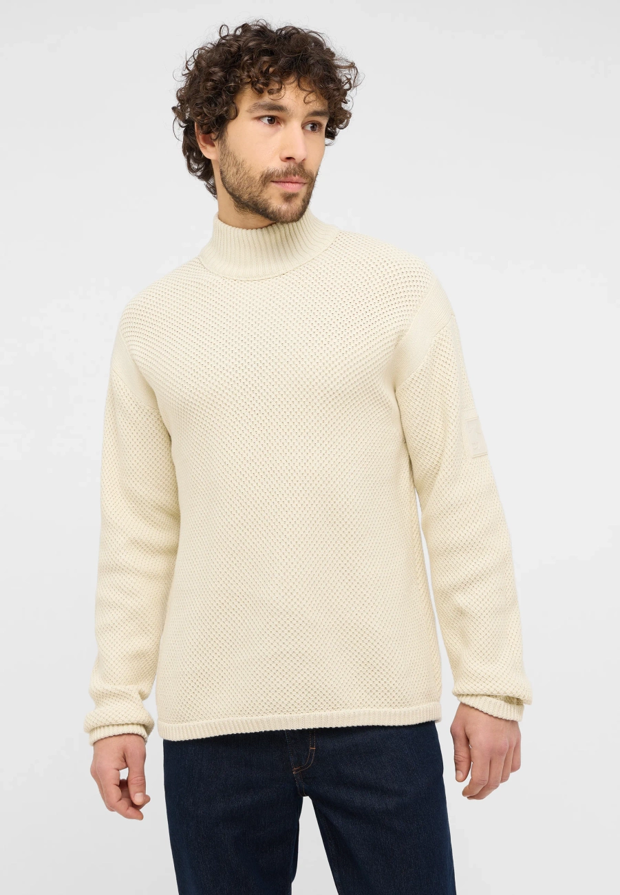 Mustang Style Elwood Light Gray 1015816 3003 MĘSKI SWETER