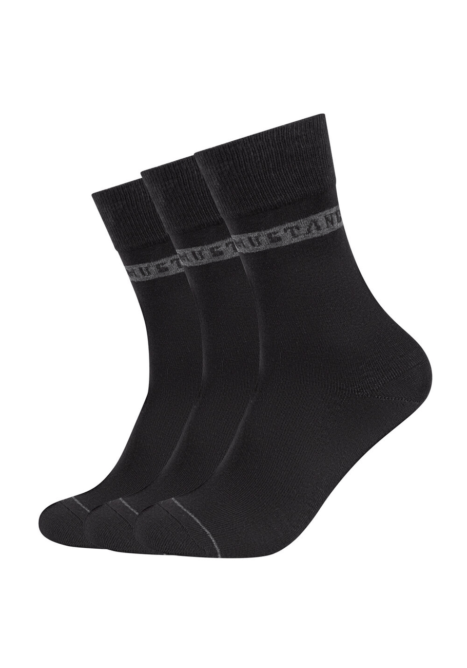 3 pack Męskie Skarpety MUSTANG black MU31039 – 9999