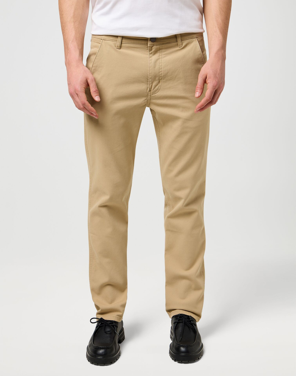 MESKIE SPODNIE WRANGLER REGULAR CHINO CORNSTALK 112371101