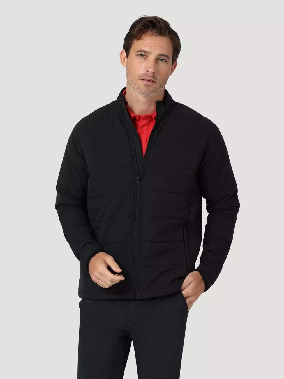 WRANGLER INSULATED JACKET MĘSKA KURTKA PRZEJŚCIOWA BLACK W4G6DX100 112324270