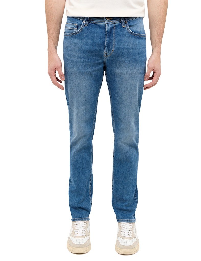 Męskie Spodnie Jeansowe Mustang Style Vegas Slim Denim Blue 1014859 5000 583