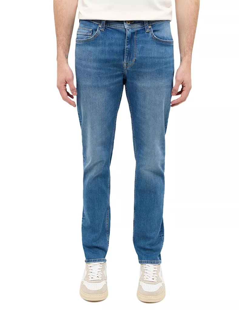 Męskie Spodnie Jeansowe Mustang Style Vegas Slim Denim Blue 1014859 5000 583