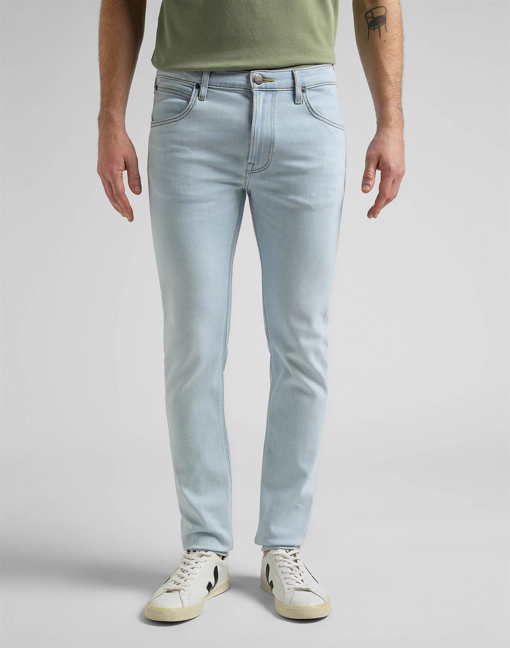 LEE LUKE MĘSKIE SPODNIE JEANSOWE LT WORN NELSON L719NOOG 112145514