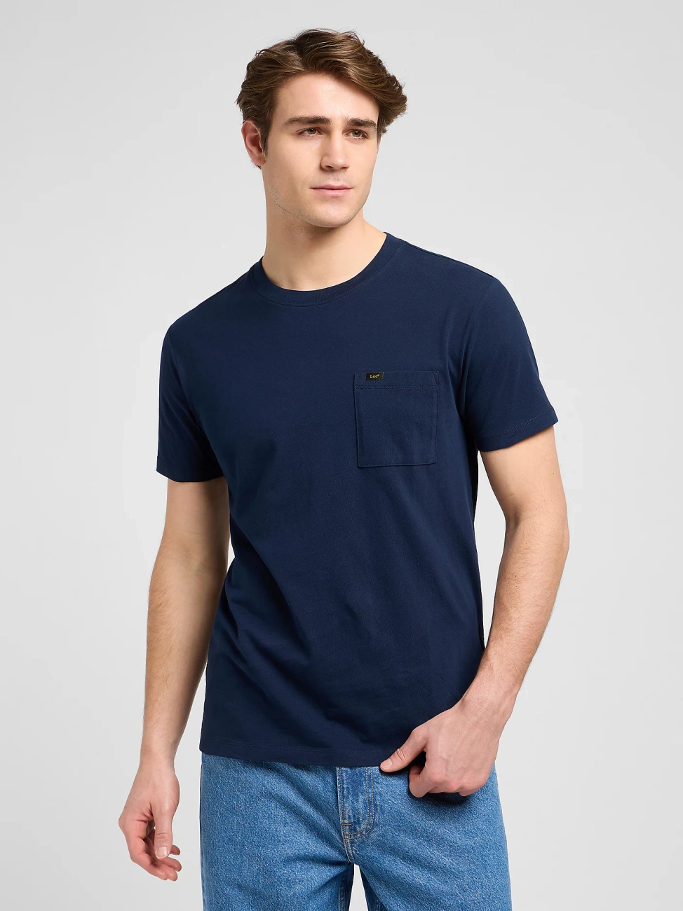 MESKA KOSZULKA LEE ULTIMATE POCKET TEE RIVET NAVY 112370493