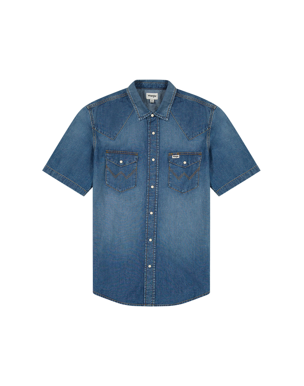 WRANGLER MĘSKA KOSZULA JEANSOWA SS WESTERN SHIRT Dusky 112350572 W5H8016805
