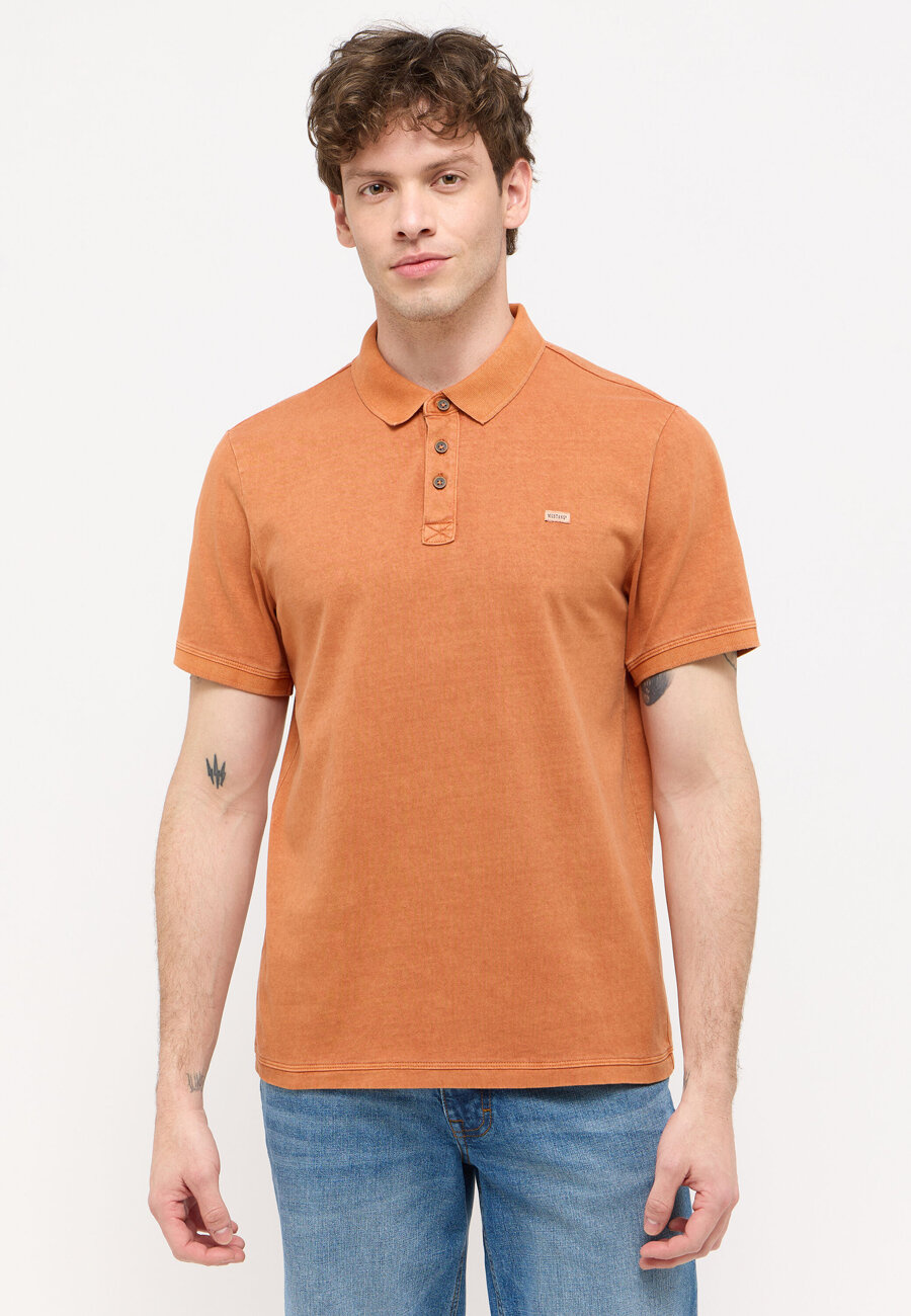 MĘSKA KOSZULKA POLO MUSTANG Palco Raw Sienna 1015066 7088
