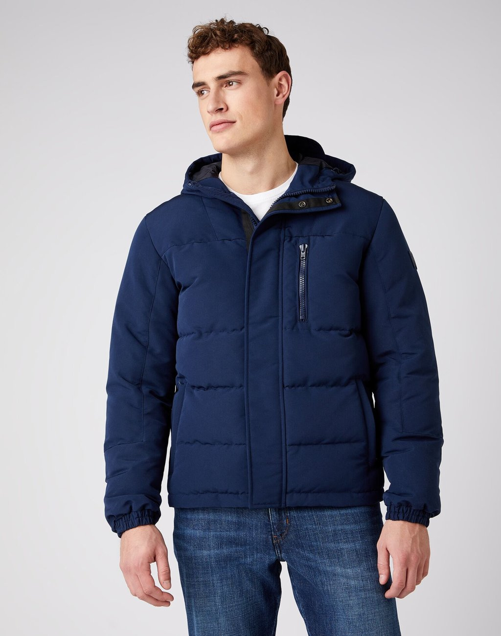 WRANGLER THE BODYGUARD MĘSKA KURTKA ZIMOWA NAVY W4D7WW114 112141359