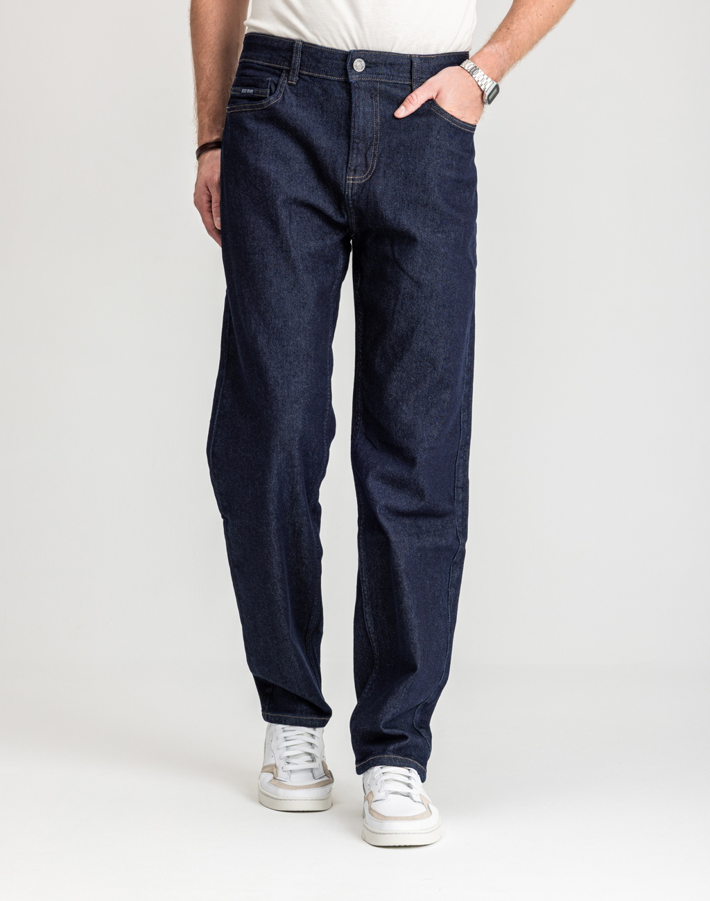 Męskie Spodnie Jeansowe Marcus Jason 2240 Jeans Rough Dry Blue 14-200318