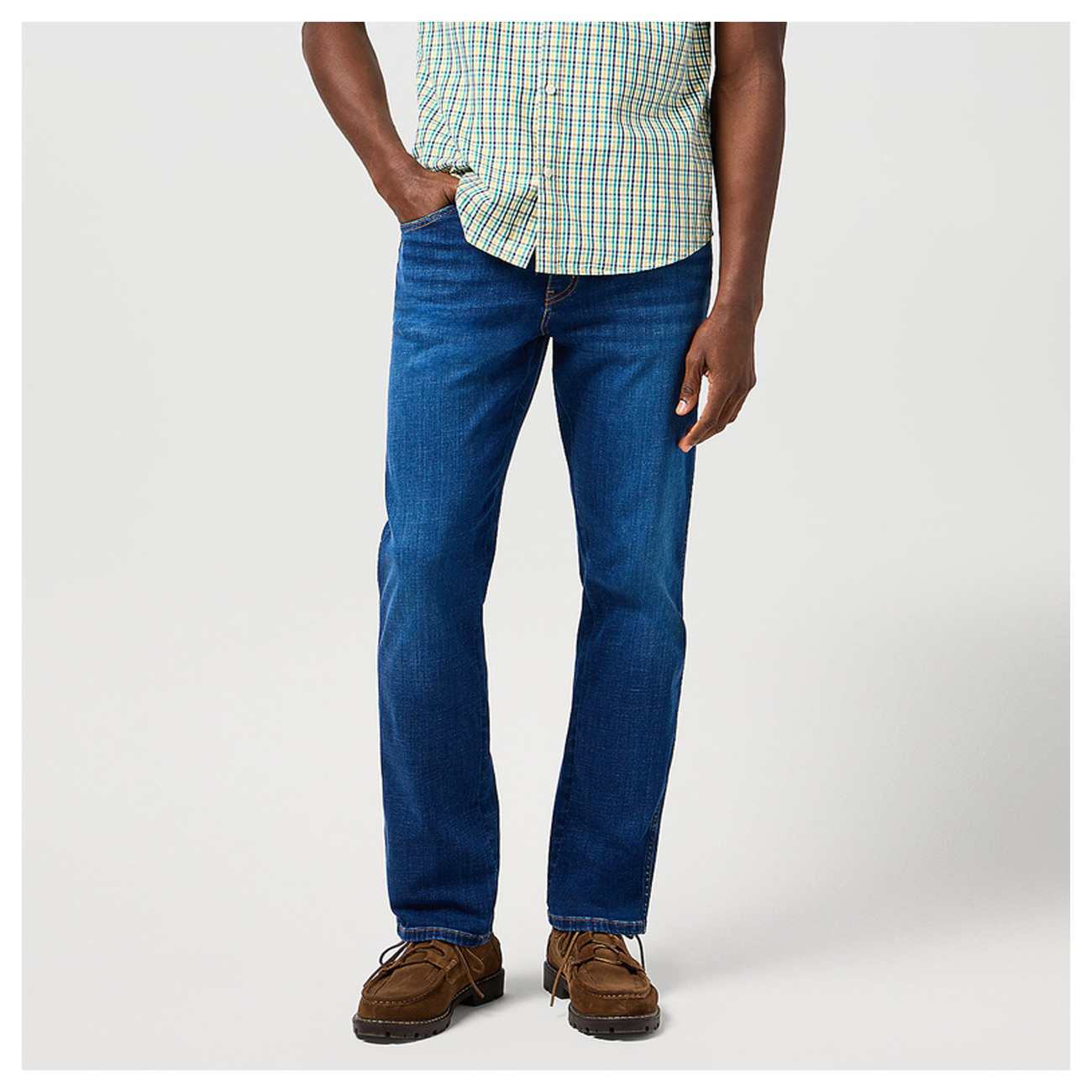 WRANGLER MĘSKIE SPODNIE JEANSOWE WRANGLER TEXAS STEEL GRIT 112364451