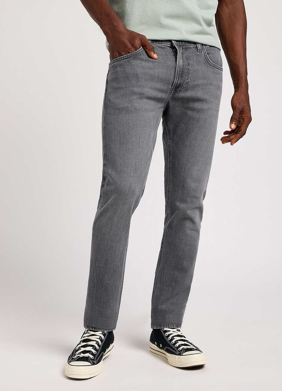 MESKIE SPODNIE LEE LUKE OFF THE GRID GREY 112350153