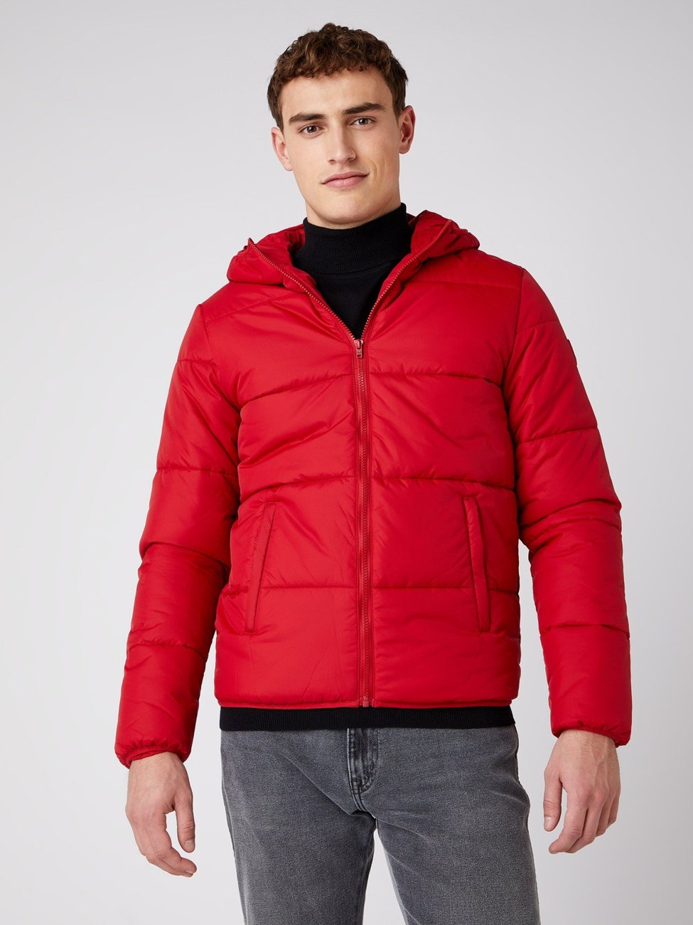 WRANGLER THE PUFFER MĘSKA KURTKA ZIMOWA RED W4D6WRX47 112141357