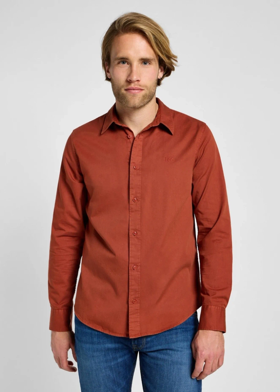 MĘSKA KOSZULA LEE PATCH SHIRT SWEET MAPLE 112355741