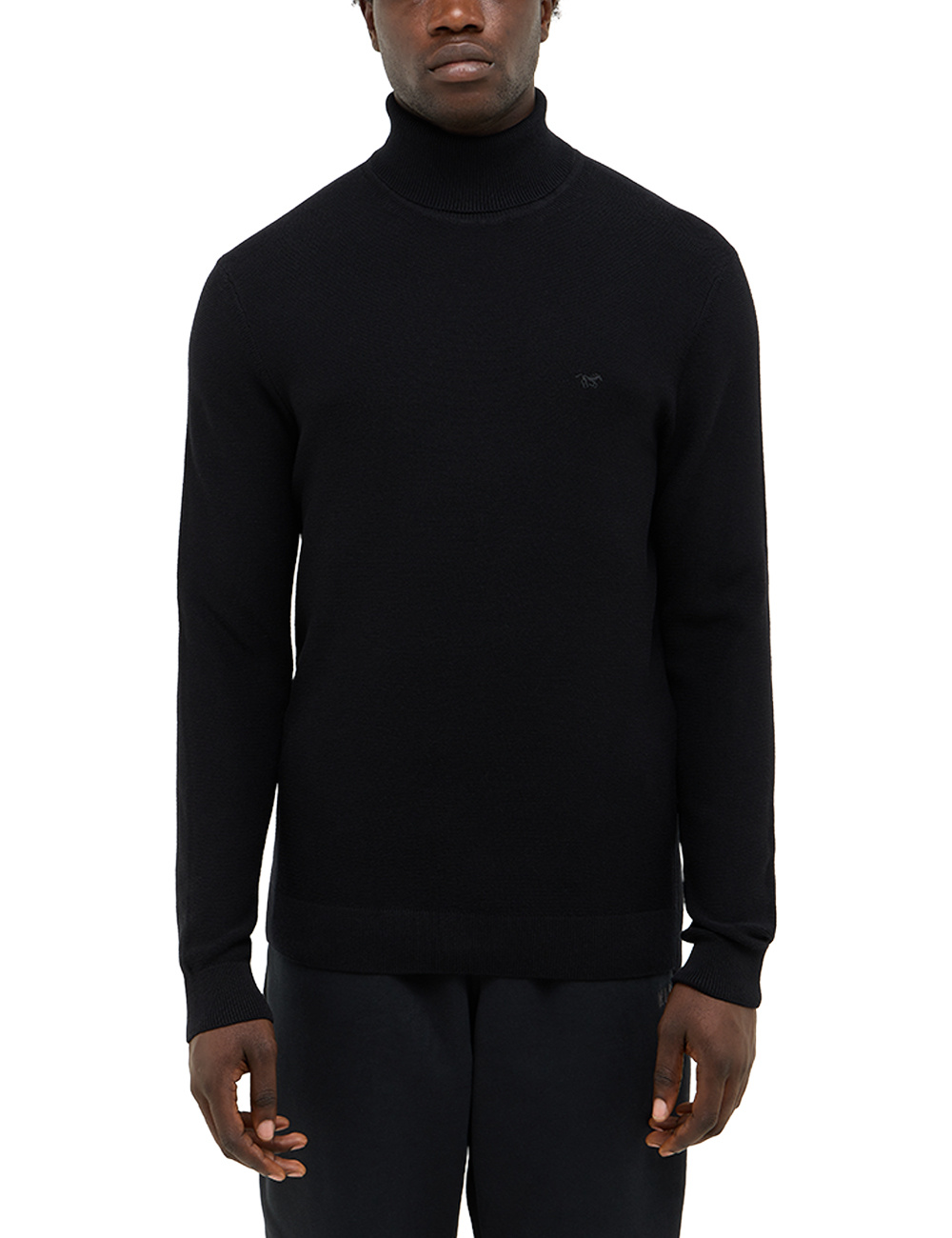 Męski Sweter Mustang Style Elgin Jet Black 1016848 4188