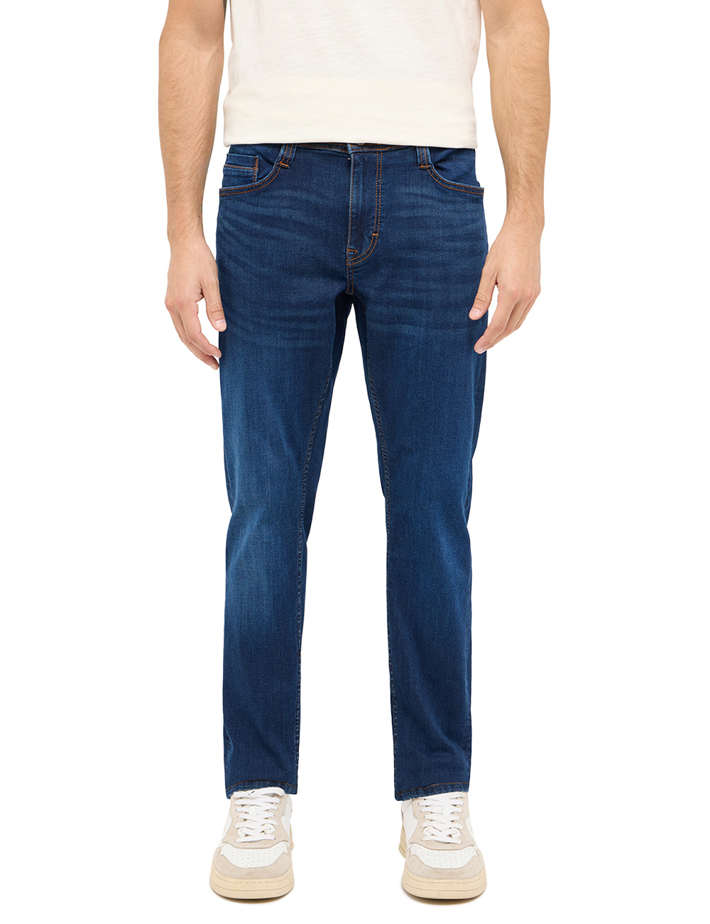 Męskie Spodnie Jeansowe Mustang Style Oregon Slim Denim Blue 1016318 5000 902